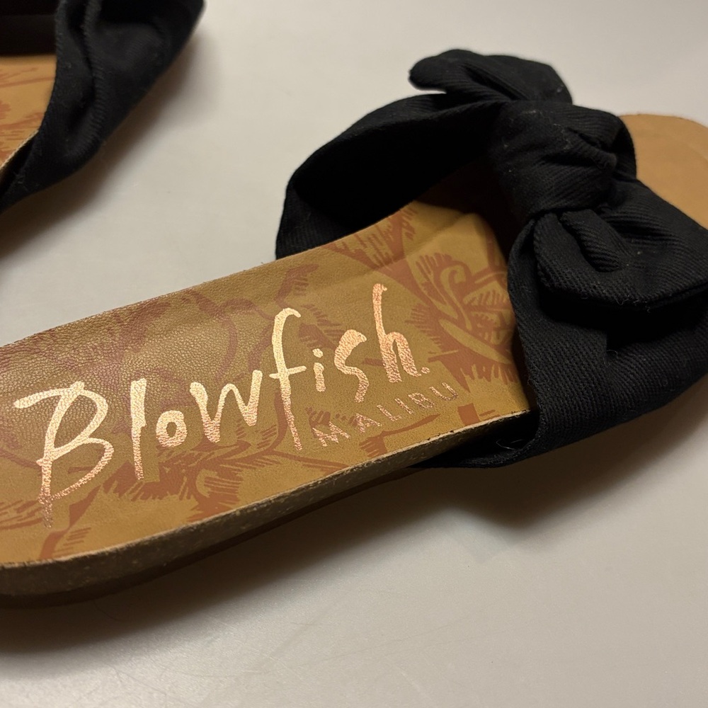 Blowfish black bow Ginah sandals NEW